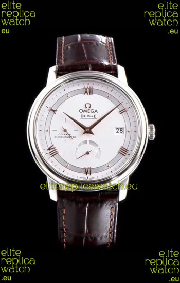 Omega De Ville Prestige Power Reserve 904L Steel 1:1 Mirror Swiss Watch White dial