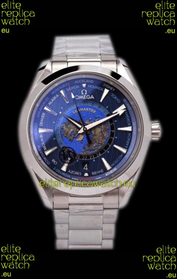 Omega Seamaster Aqua Terra 150M GMT Worldtime Swiss Replica Watch 