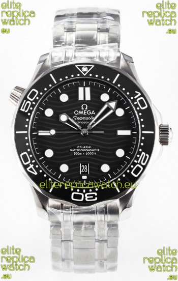 Omega Seamaster Super Clone 300M Master Chronometer Black Swiss 904L Steel Watch