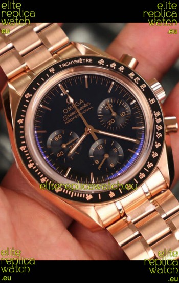 Omega Speedmaster Professional Moonwatch Rose Gold Swiss Replica
