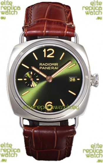 Panerai Radiomir PAM1573 Quaranta 40MM 904L Steel Green Dial Watch in 1:1 Mirror Replica 