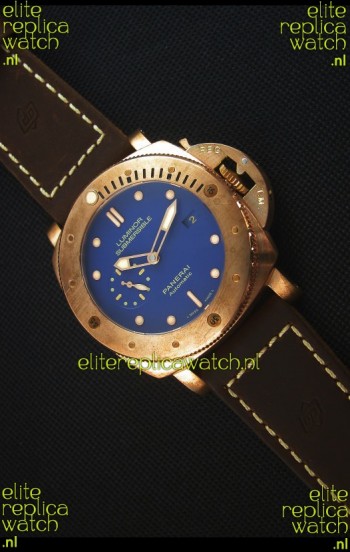 Panerai PAM617T Bronzo Replica Watch - Updated Ultimate Edition Version - Blue Dial