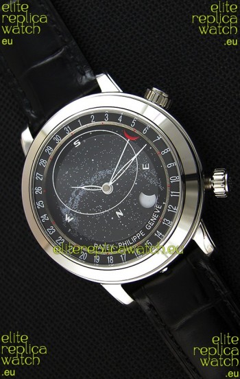 Patek Philippe Grand Complication 6102P Celestial Moon Age Grey Dial Swiss Replica Watch 