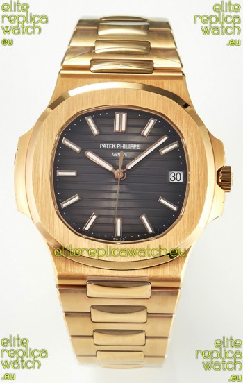 Patek Philippe Super Clone Nautilus 5711/1R-001 in Rose Gold Grey Dial