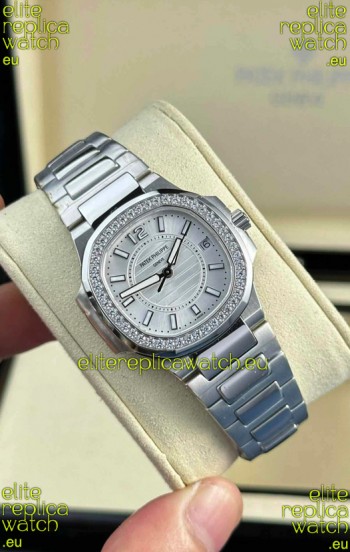 Patek Philippe Nautilus Super Clone 7010 32MM 1:1 Mirror Replica Steel Dial 