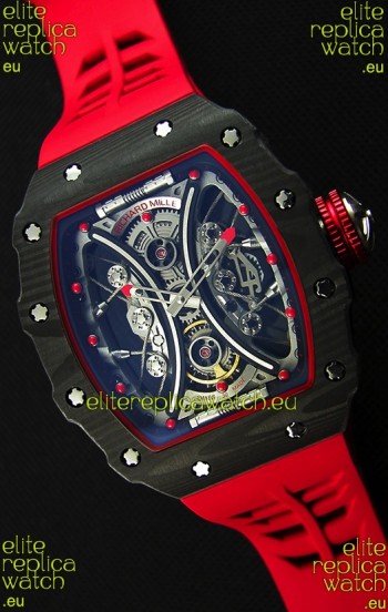 Richard Mille RM53-01 Pablo Mac Donough Red Carbon Case Swiss Replica Watch 