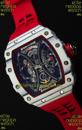 Richard Mille RM53-01 Pablo Mac Donough White Carbon Case Swiss Replica Watch 