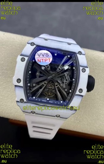 Richard Mille RM12-01 White Carbon Fiber Case Genuine Tourbillon Movement 1:1 Mirror Replica Watch