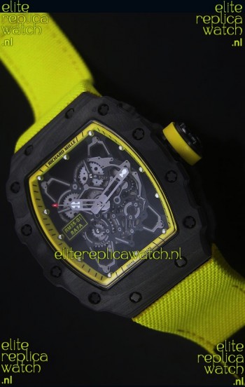 Richard Mille RM35-01 Rafael Nadal Edition Swiss Replica Watch Yellow Nylon Strap