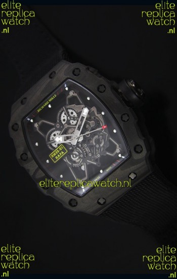 Richard Mille RM35-01 Rafael Nadal Edition Swiss Replica Watch Black Nylon Strap