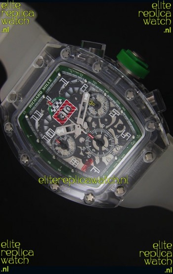 Richard Mille RM056-1 Tourbillon Felipe Massa Chronograh Green Bezel Watch