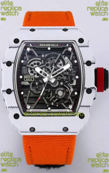 Richard Mille RM35-01 Rafael Nadal Carbon Fiber Casing with Genuine Tourbillon Super Clone Watch