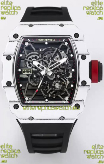 Richard Mille RM35-01 Rafael Nadal Carbon Fiber Casing with Genuine Tourbillon Super Clone Watch