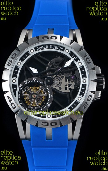 Roger Dubuis Excalibur Spider Flying Tourbillon Skeleton Titanium Casing 1:1 Mirror Swiss Watch