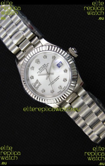 Rolex Datejust Ladies Star Diamonds Markers Swiss Watch CAL.2236 Movement 1:1 Mirror Replica