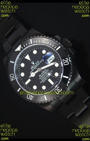 Rolex Submariner Blaken PVD Swiss Replica Watch