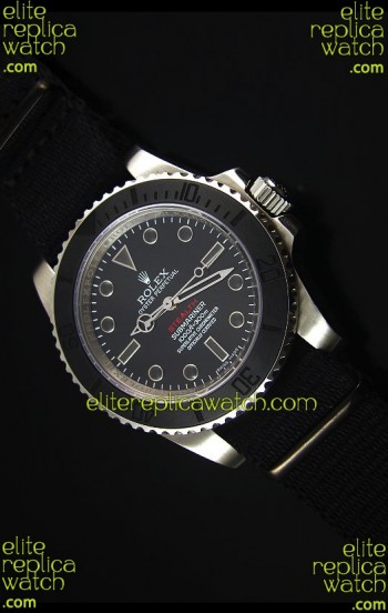 Rolex Submariner Stealth MK IV Stainless Steel Swiss Replica Watch Black Hour Markers
