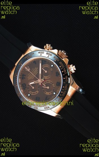 Rolex Daytona 116515 Everose 1:1 Mirror Replica Rose Gold Brown Dial Watch 