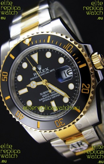 Rolex Submariner Date Ceramic Two Tone 116613 - Replica 1:1 Mirror - Ultimate 904L Steel Watch 