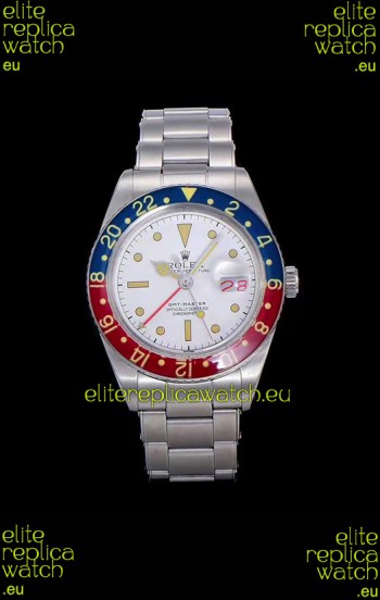 Rolex GMT Master Vintage Edition Swiss Replica Watch in White Dial