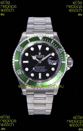 Rolex Submariner 50th Anniversary "Kermit" Swiss Replica Watch 904L Steel Casing