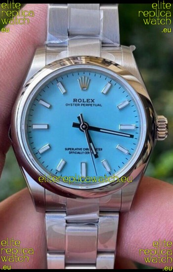 Rolex Oyster Perpetual REF#277200 31MM Swiss Movement Swiss Replica Blue Dial 904L Steel 1:1 Mirror Replica Watch