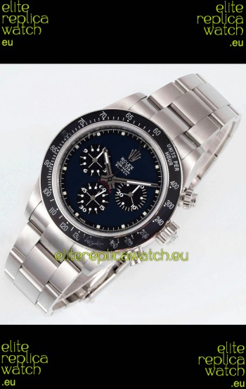 Rolex Daytona Super Clone BLAKEN Paul Newman Black Dial Swiss Replica Watch - 4130 Movement