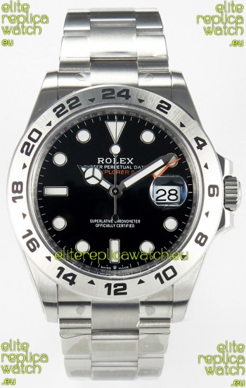Rolex Explorer II Super Clone M216570-002 1:1 Mirror Replica Watch - Black Dial CAL. 3285 Movement