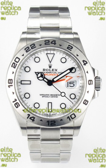 Rolex Explorer II Super Clone M216570-002 1:1 Mirror Replica Watch - White Dial CAL. 3285 Movement