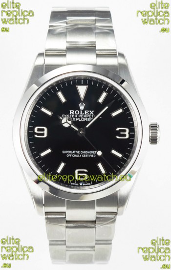 Rolex Explorer I Super Clone M124270 Black Dial 40MM - 904L Steel in ETA 3230 Movement