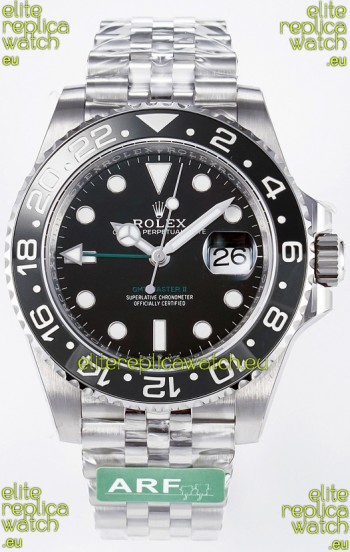 Rolex GMT Masters II Super Clone 126710GRNR "Bruce Wayne" 904L Jubilee Strap Steel Swiss Replica Watch