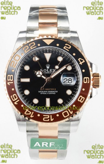 Rolex GMT Masters II Super Clone M126711CHNR-0002 Everose Two Tone Gold Swiss Replica Watch