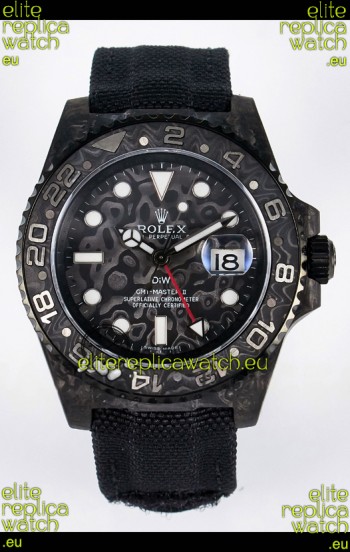 Rolex GMT Masters II Super Clone DiW Edition Swiss Replica Lightweight Carbon Casing Watch 