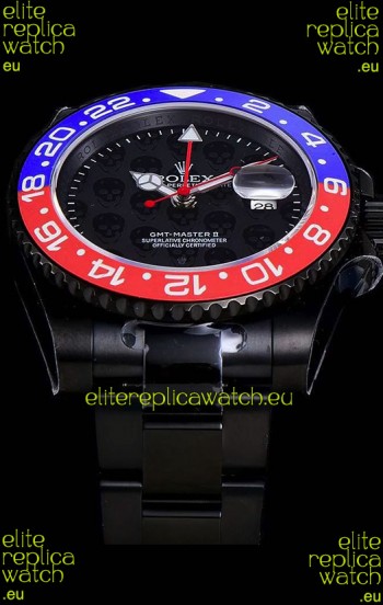 Rolex GMT Swiss "Titan Revenge" Orange and Blue Swiss Replica Watch Swiss ETA 3186 Movement 
