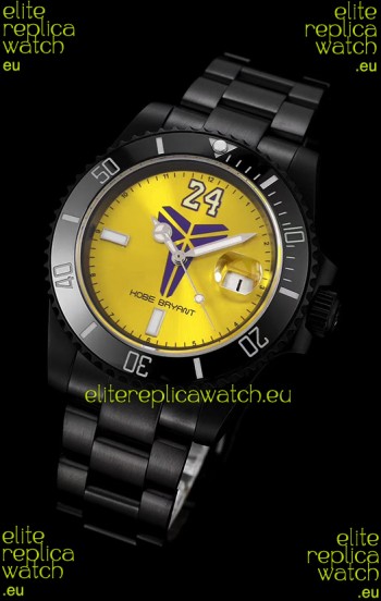 Rolex Submariner Swiss Kobe Bryant Edition Swiss Replica Watch in PVD Coated Case