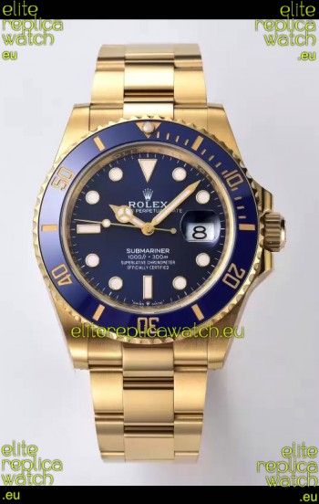 Rolex Submariner 41MM Date Ceramic Gold m126618lb - Replica 1:1 Mirror - Ultimate 904L Steel Watch