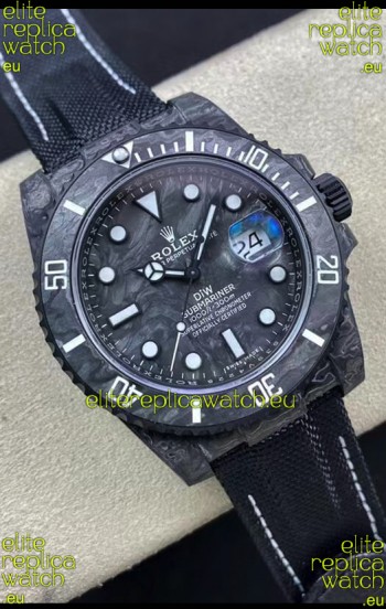 Rolex Submariner DiW Carbon Fiber Edition Swiss Replica Watch - 1:1 Mirror Replica