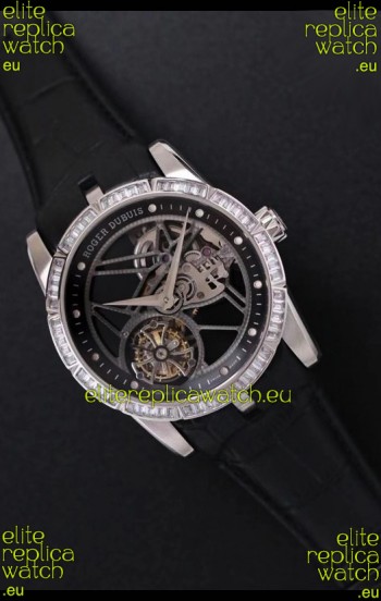 Roger Dubuis Excalibur Spider Flying Tourbillon Skeleton Titanium Casing 1:1 Mirror Swiss Watch