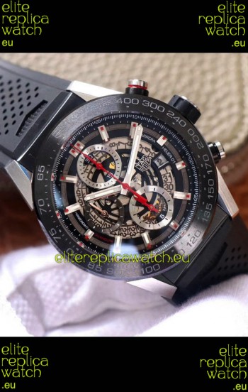 Tag Heuer Carrera Heuer 01 Swiss Replica Watch in Steel Casing
