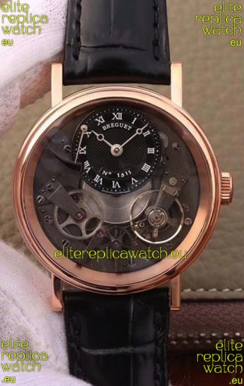 Breguet Tradition 7057BR/R9/9W6 Pink Gold Dual Tourbillon Swiss Replica Watch