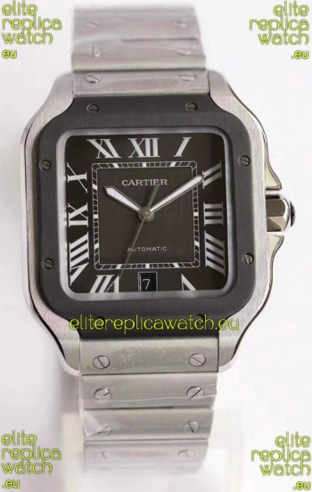 Cartier Santos De Cartier XL 1:1 DLC Bezel Swiss Replica Watch 40MM