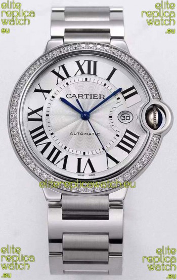 Ballon De Cartier Automatic 1:1 Mirror Swiss Replica Watch in 904L Steel Casing - 36MM