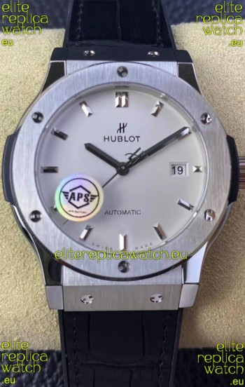 Hublot Classic Fusion 1:1 Mirror Replica Swiss Watch in 904L Steel Casing White Dial 42MM