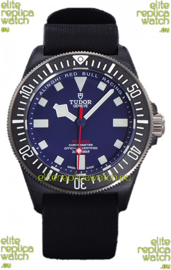 Tudor Pelagos FXD Titanium Casing 1:1 Mirror Replica Blue Dial in Black Nato Strap