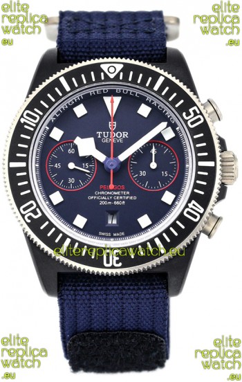 Tudor Pelagos FXD Chronograph Titanium Casing 1:1 Mirror Replica Blue Dial in Nato Strap