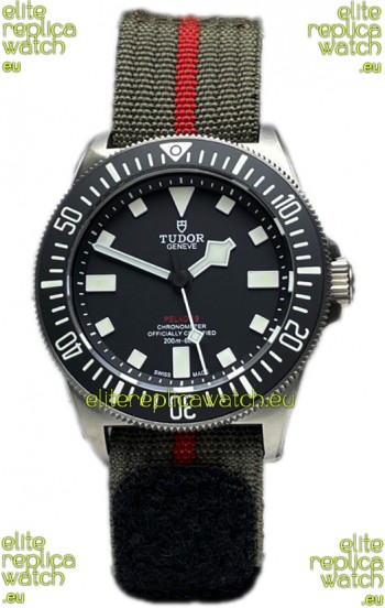 Tudor Pelagos FXD Titanium Casing 1:1 Mirror Replica Black Dial in Green Nato Strap