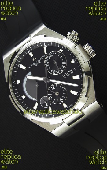 Vacheron Constantin Overseas Dual Time Black Dial Swiss Replica Watch 