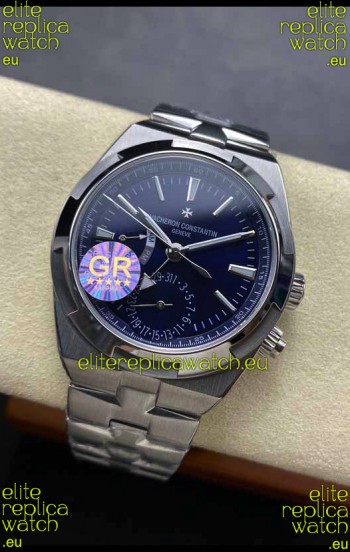 Vacheron Constantin Overseas Dual Time Stainless Steel 1:1 Mirror Swiss Replica Blue Dial