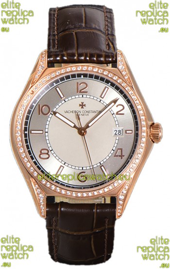 Vacheron Constantin Fiftysix Edition 904L Steel Rose Gold 1:1 Mriror Replica Creme Dial