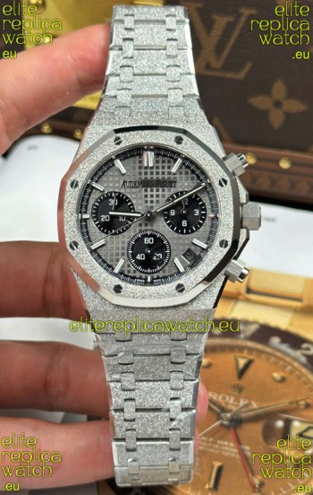 Audemars Piguet Royal Oak Chronograph 26240BC Frosted Grey Dial Super Clone Watch 